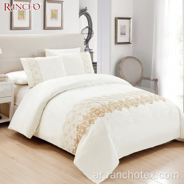 100 ٪ Cotton Home Embroidery Winter Sequilted Bedding Set